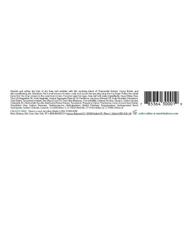 Mario Badescu Chamomile Eye Cream 0.5 oz - Hydrating & Soothing Formula - Buy Online on SooperMarket.com