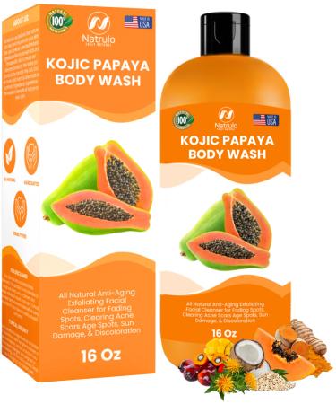 Kojic Acid Body Wash Skin Brightening Kojic Acid Soap for Dark Spots Hyperpigmentation Exfoliating Kojic Face Wash Reduces Acne Scars & Cleanses Skin Natural Kojic Liquid Soap Made in USA