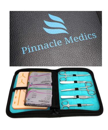 Suture Kit for Medical Students - 24 Mixed Sutures Thread with Needle | Practice Pad and Tool Set | Ideal for Medical, Nursing, and Vet Student Training - Includes Step by Step Video Tutorial - Buy Online on SooperMarket.com