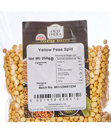 Old India Yellow Split Peas 250g - Premium Quality Legumes for Cooking - Buy Online on SooperMarket.com