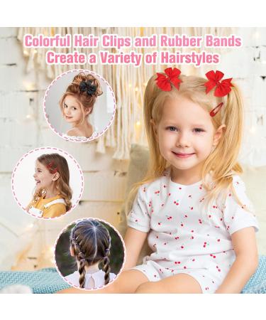 Buy 3028-Part Elastic Hair Strap Set - 3000 Mini Colorful Hair Ties with Organizer Box for Girls | Soft Rubber Hair Accessories - Buy Online on SooperMarket.com