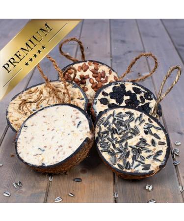 Buy Lyra PET 2x10 Coconut Filled Bird Feed | Fat-Rich Wild Bird Food with Toppings | Year-Round Nutrition | Vitamins & Protein for Wild Birds - Buy Online on SooperMarket.com
