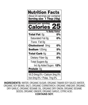 Organic Asian Fusion Low Sodium Teriyaki Sauce - USDA Organic, Non GMO, Gluten Free, Kosher Parve - 15 Oz, Made in USA - Buy Online on SooperMarket.com