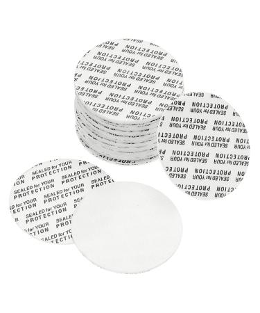 PATIKIL 43mm/1.69" Foam Lid Liner 100 Pack PS Foam Resistant Tamper Pressure Sensitive Seal for Bottle Cap Liners Seals