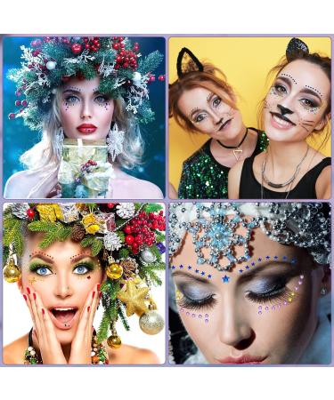 9 Sheets Eye Body Face Gems - Self-Adhesive Rhinestone Stickers for Festival Makeup & Nail Art | Crystal Rainbow Decoration - Buy Online on SooperMarket.com
