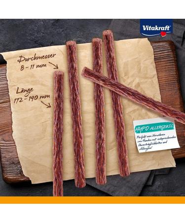 Vita Force Beef Stick - Hypoallergenic Dog Treats with Turkey & Ostrich Rice & Potatoes Sugar-Free | 50x12g - Buy Online on SooperMarket.com
