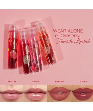 Bellapierre Cosmetics 4-Piece Natural Lip Oil Kit | Moisturizing Fruit-Flavored Lip Gloss Set with Rollerball Applicator | Shop Internationally - Buy Online on SooperMarket.com