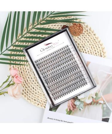 Glowing Win Cluster Eyelash Extensions - 228 PCs Natural Individual False Lashes (0.07C 20D 8-15mm) for DIY Perfect Look - Buy Online on SooperMarket.com