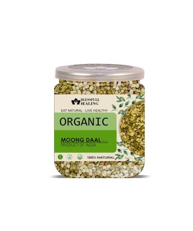 Blessfull Healing Organice Moong DAL (CHILKA) 1 lb (453 Gram)
