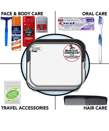 Men's Deluxe Travel Kit with Old Spice Products - TSA Compliant Essentials in Reusable Bag - Buy Online on SooperMarket.com