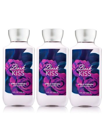 Bath & Body Works Signature Collection Body Lotion Dark Kiss 8 Fl Oz (Pack of 3) Dark Kiss 8 Fl Oz (Pack of 3)
