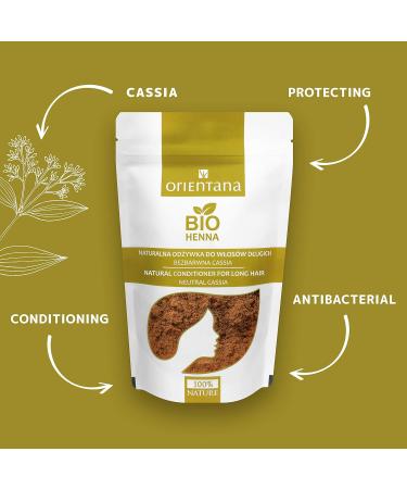 Orientana Organic Henna for Long Hair - 100% Natural Herbal Rinse | Strengthen & Nourish with 100g Powder - Buy Online on SooperMarket.com