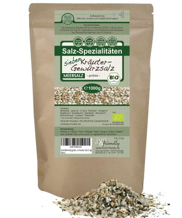 direct&friendly coarse sea salt 7 organic herbs salt (1 kg) 1 kg (1 pack)
