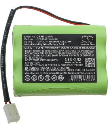 Buy 3600mAh Battery Replacement for Mettler Toledo IND221 GP380AFH6YMXZ (7.2V) - International Shipping Available - Buy Online on SooperMarket.com