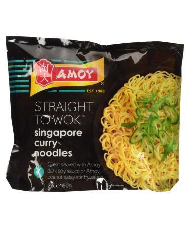 Amoy Straight to Wok Singapore Curry Noodles 2 x 150g