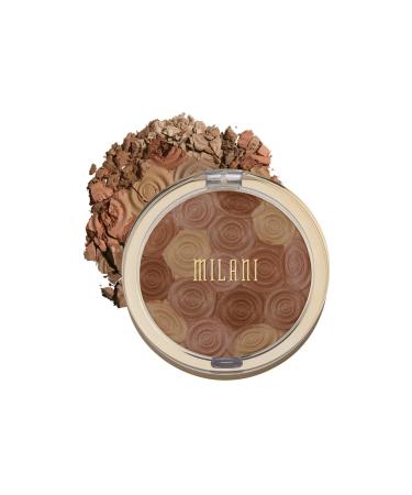 Milani Illuminating Face Powder - Hermosa Rose (0.35 Ounce) Cruelty-Free Highlighter, Blush & Bronzer in One Compact to Shape, Contour & Highlight