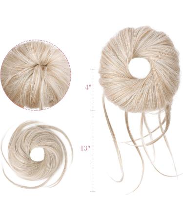 REECHO Super Long Messy Bun Hair Piece in Pearl Platinum - Updo Hair Extension for Women - Buy Online on SooperMarket.com
