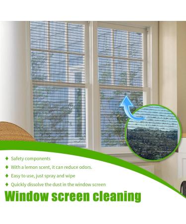 No-Removal Window Screen Foam Cleaner dust and Scale Removal Door and Window Screen Cleaner Water-Free Window Screen Cleaner Multi-Functional Household Screen Cleaning Foam - Buy Online on SooperMarket.com