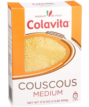 Colavita Medium Couscous 1.1 lb Box - 12 Count Pack of 1 | Authentic Mediterranean Pasta - Buy Online on SooperMarket.com