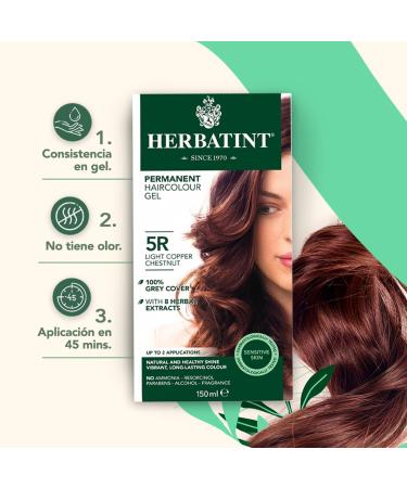 HERBATIN Dye Light Copper Chestnut 5R 150 ml Herbatin - Buy Online on SooperMarket.com