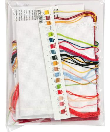 Mickey Mouse Christmas Stocking Cross Stitch Kit | 14 Count White Aida Cloth | 10''L - Buy Online on SooperMarket.com