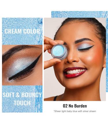 Oulac Glitter Eyeshadow Blue | Waterproof Elder Duo Highlighter | Vegan & Cruelty-Free | Durable Transparent Finish - Buy Online on SooperMarket.com