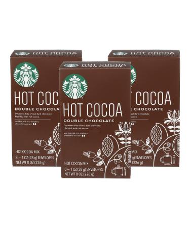 Starbucks Hot Cocoa Mix, Double Chocolate, 8-Count (Pack of 3) Double Chocolate 8 Count (Pack of 3)