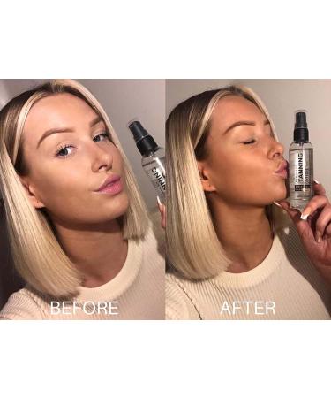 BYROKKO Tanning Face Mist (100 ml) | Natural-Looking Self-Tanning Accelerator with Aloe Vera | For Sunbeds & Outdoors - Buy Online on SooperMarket.com