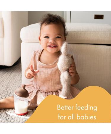 Mimijumi Get Going Anti-Colic Baby Bottle Set - 4 Oz and 8 Oz Darker Bottles for Newborns - Ideal for Baby Breastfeeding - Ages 0-12M - Buy Online on SooperMarket.com