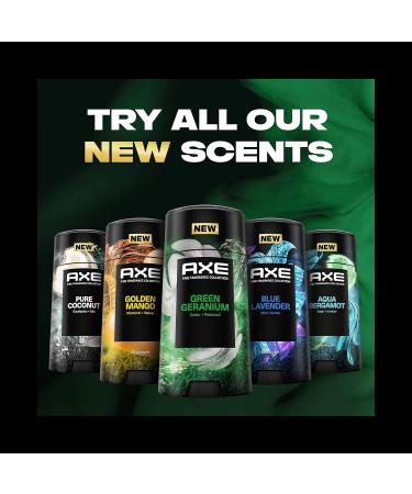 AXE Fine Fragrance Collection Aluminum No Deodorant Stick for Men Green Geranium 4 Count with 48H Odor Protection and All-Day Freshness Infused with Geranium Cedar & Patchouli Essential Oils 2.6 oz - Buy Online on SooperMarket.com