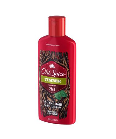 Old Spice Timber with Mint 2-in-1 Shampoo & Conditioner - 12 Fl Oz | Best International Shipping - Buy Online on SooperMarket.com