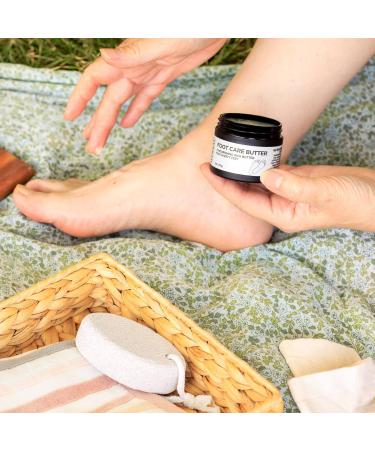 Foot Care Butter & Heel Balm - Lavender Tea Tree & Peppermint Repair Cream for Dry Cracked Heels Eco-Friendly 100% Recycled Plastic Jar | Ora's Amazing Herbal - 2 oz - Buy Online on SooperMarket.com