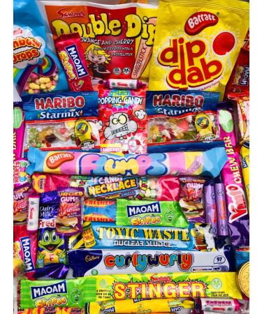 Valentines Retro Sweets Box Over 60 sweets Pick N Mix The Ultimate Sweets Selection Box Sweet Hamper Present - Gift Wrapped & Personalised Message Christmas Sweet & Chocolates Gift - Buy Online on SooperMarket.com