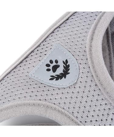 Ranphy Cat Dishes with Leash - Breakproof Reflective Padding Harness for Small Cats | Soft Fabric Puppy Dishes | XS Size (Chest 26 cm) - Gray - Buy Online on SooperMarket.com
