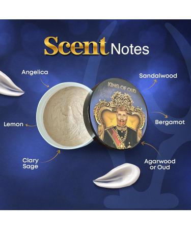 Buy King of Oud Tallow Shaving Soap | Enriched with Donkey & Water Buffalo Milk | Premium Omega 3 & Natural Extracts | International Shipping Available - Buy Online on SooperMarket.com
