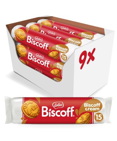 Lotus Biscoff |Sandwich double biscuits with biscoff cream filling |15 sandwich cookies p Pack |Only natural ingredients |Vegan |Without dyes or added flavors |9x150g |1.35 kg