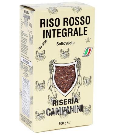 RISO ROSSO INTEGRALE Red whole grain rice RISERA CAMPANINI 500g from Italy 500g Red whole grain rice (Rosso Integrale)