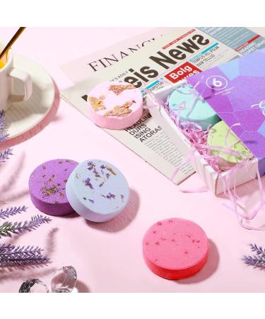 Tallew Lavender Shower Steamers - Pack of 6 Aromatherapy Shower Bombs for Relaxation and Wellness - Gift for Men and Women - Buy Online on SooperMarket.com