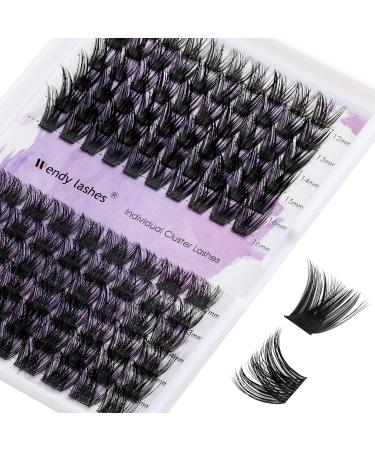 Individual Lashes 0.07mm Cluster Lashes D Curl 12-16mm Mixed Long Individual Eyelashes Cluster DIY Lash Extensions Reusable Soft and Wispy Cluster Eyelash Extensions(KLS45/KLS52-D-MIX12-16) RR-12-16mm KLS45+KLS52-0.07D