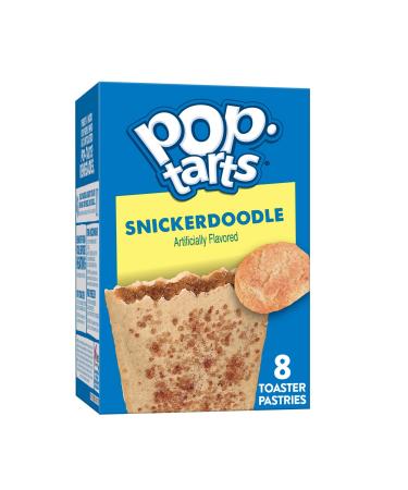 Pop-Tarts Toaster Pastries, Breakfast Foods, Kids Snacks, Snickerdoodle, 13.5oz Box (8 Pop-Tarts)