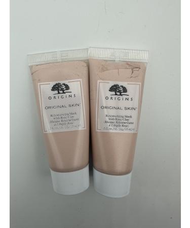 Origins SKIN Retexturizing Mask w/Rose Clay 2 * 0.5 fl oz Total 1.0 fl oz. Travel Size