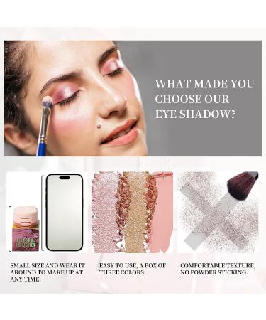 U-Shinein 3-in-1 Makeup Palette: Highlighter, Contour & Blush - Long-Lasting Pigment, Glow Pinkish (Color 01) - Buy Online on SooperMarket.com