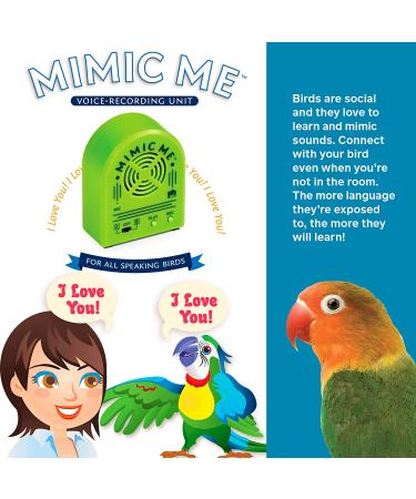 Prevue Hendryx 62900 Mimic Me Voice-Recording Unit for Birds - Train Your Feathered Friend with Ease - Buy Online on SooperMarket.com