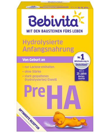 Bebivita milk formula PRE HA pack of 5 (5 x 500g)