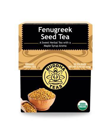 Buddha Teas Organic Fenugreek Seed Tea - OU Kosher, USDA Organic, CCOF Organic, 18 Bleach-Free Tea Bags