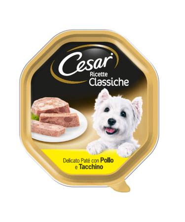 Cesar Classic Dog Food Recipes 150 g - 14 Trays Chicken + Turkey