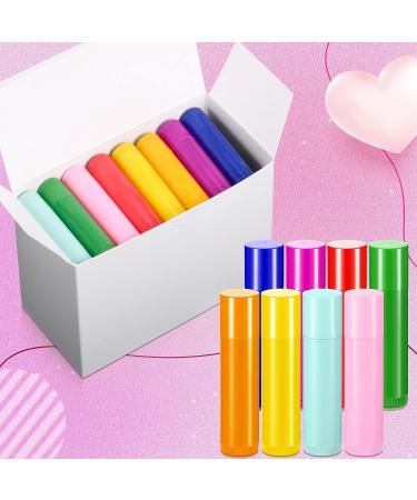 128 Pcs 5ml Refillable Lip Balm Tubes: DIY Cosmetic Containers, 8 Colors - Buy Online on SooperMarket.com
