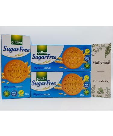 Gullon Digestives Bundle With Mollymae Bookmark | 3 x 245g