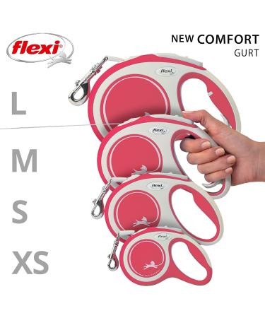 Flexi Retractable Leash New Comfort - Red - Large 8m | International Shipping Available - Buy Online on SooperMarket.com