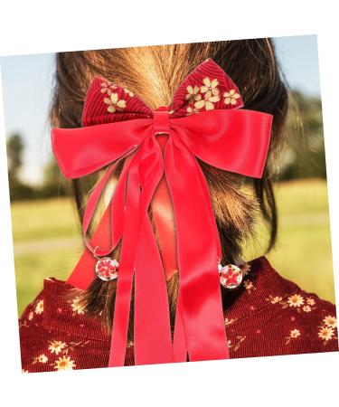 SEWACC elastic hair ties decor hair barrettes for girls hair ties girls hair ties with bows hair ties for girl hair bow hair rope bow hair ties elasticity bow tie girl child fabric - Buy Online on SooperMarket.com